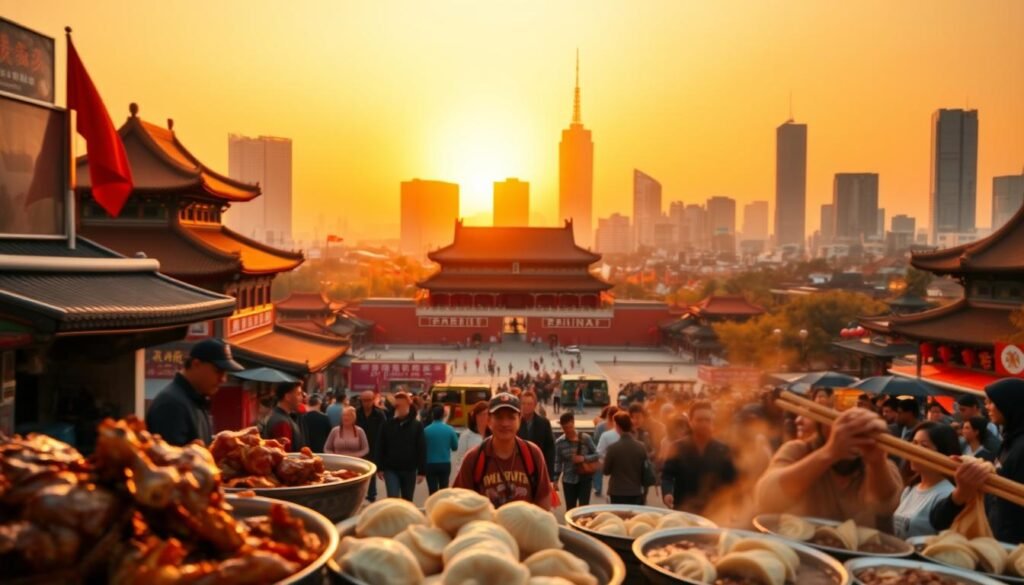 Beijing famous food and landmarks