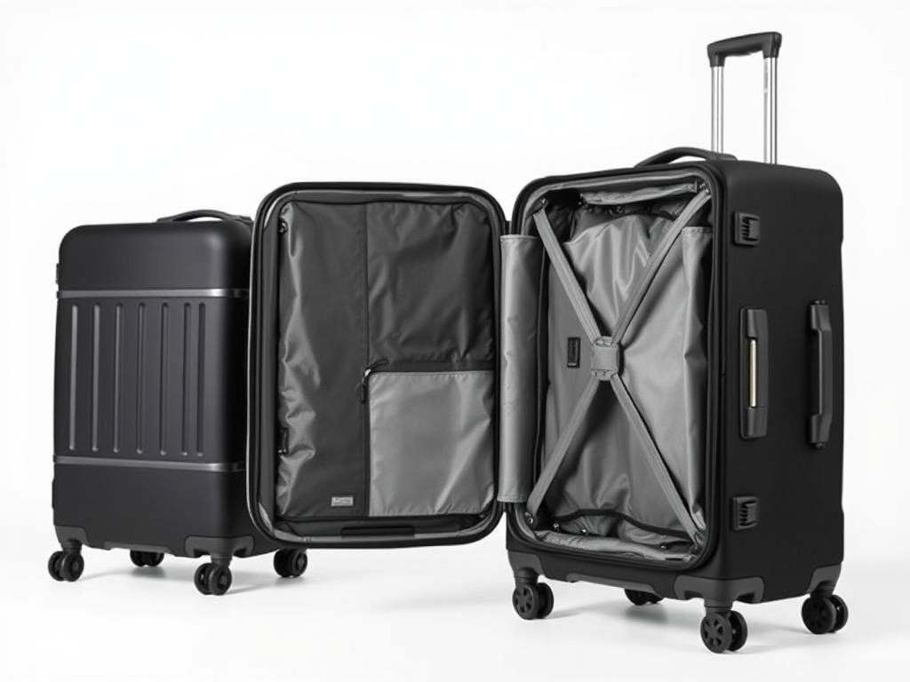 Briggs & Riley Baseline Essential Carry-On softside suitcase in black color Briggs & Riley Baseline Essential Carry-On softside suitcase in black color