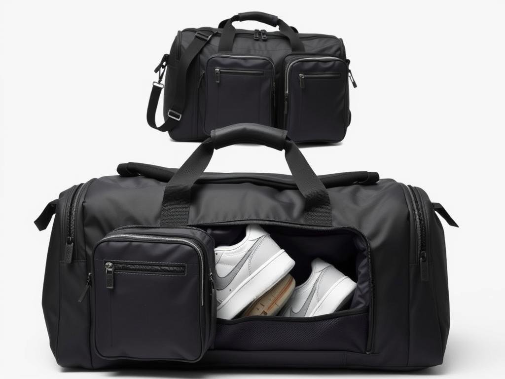 Calpak Luka Duffel weekender bag in black color Calpak Luka Duffel weekender bag in black color