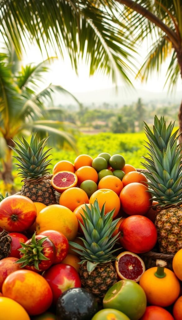 Zanzibar seasonal fruits